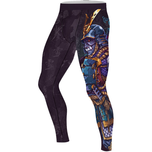 Hell Demon Samurai Men's Compression Leggings