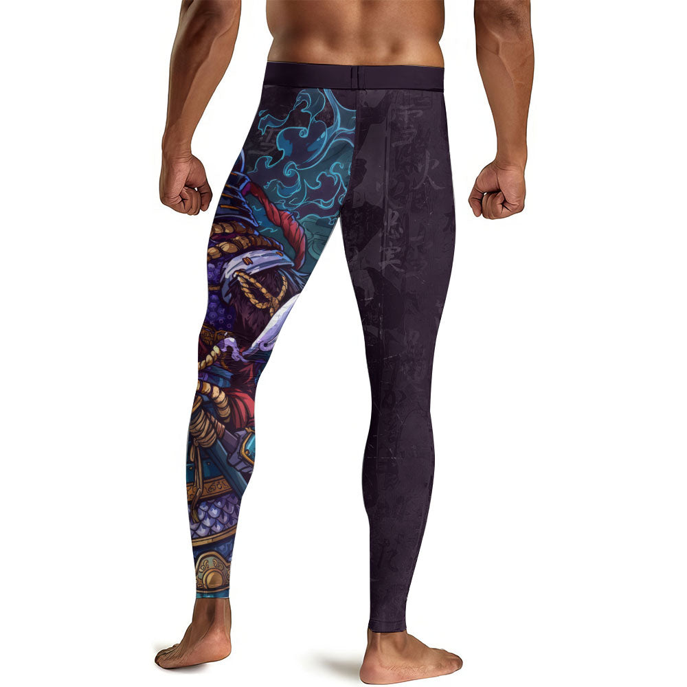 Hell Demon Samurai Men's Compression Leggings