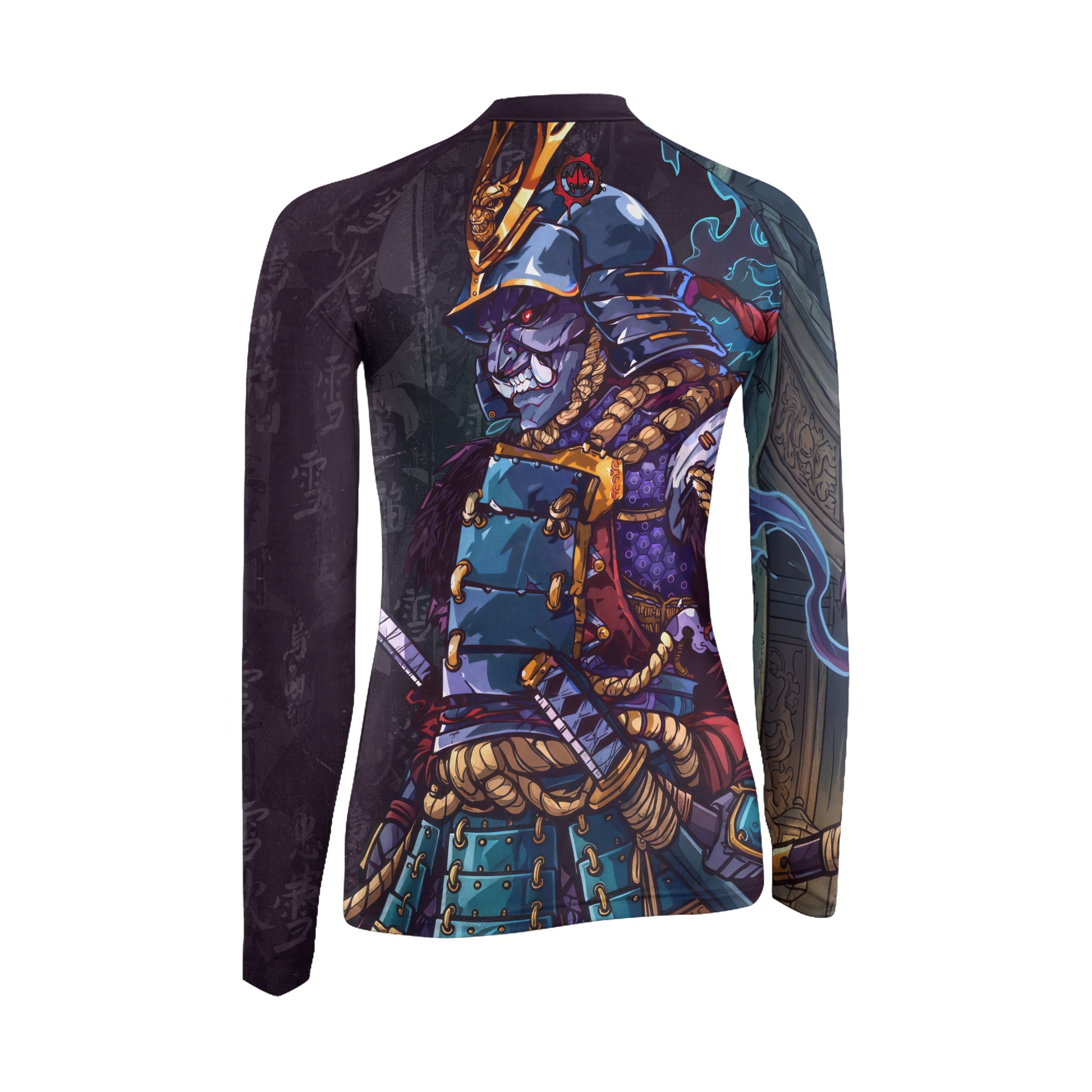 Hell Demon Samurai Women's Long Sleeve Rash Guard