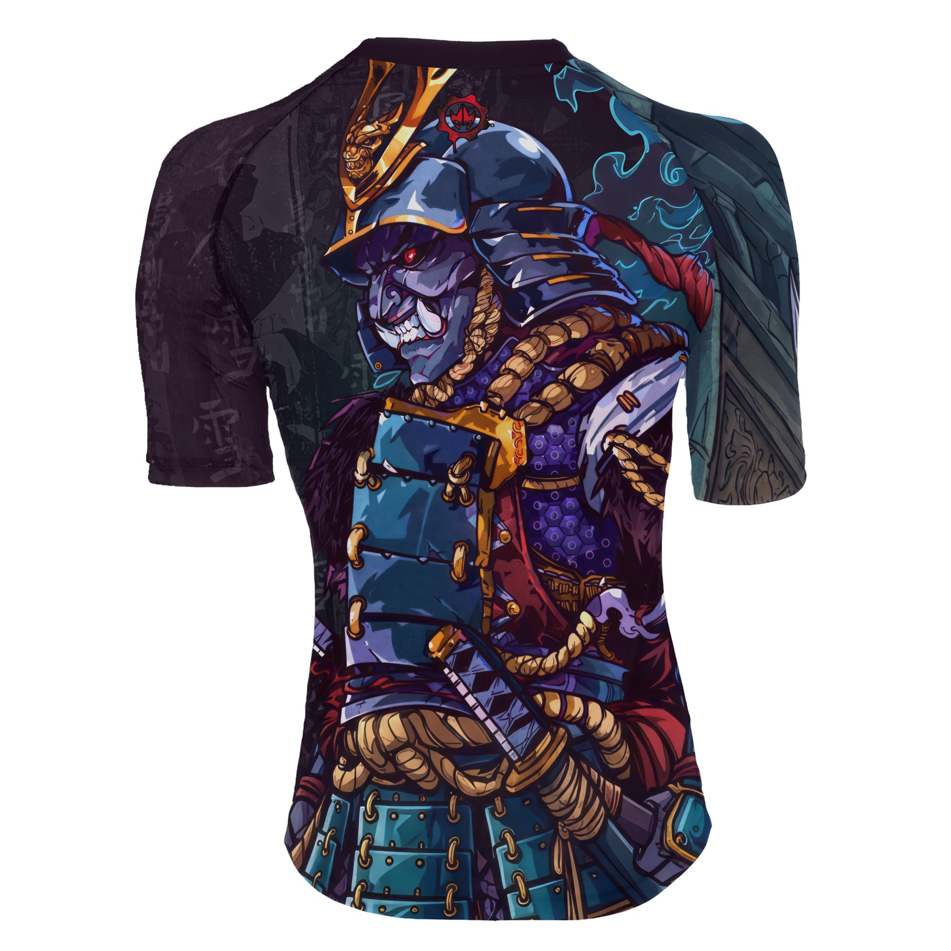 Hell Demon Samurai Women's Short Sleeve Rash Guard