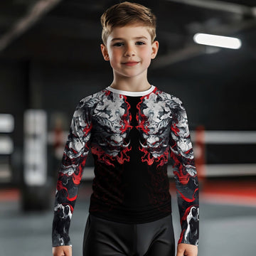 Hellstorm Demon Kids Rash Guard - BattleFitGear