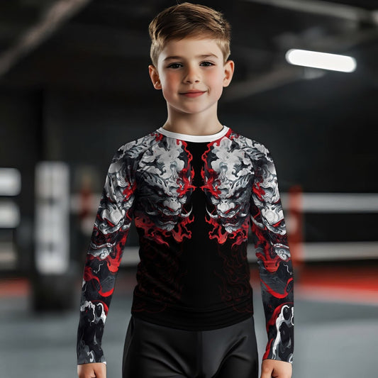 Hellstorm Demon Kids Rash Guard - BattleFitGear