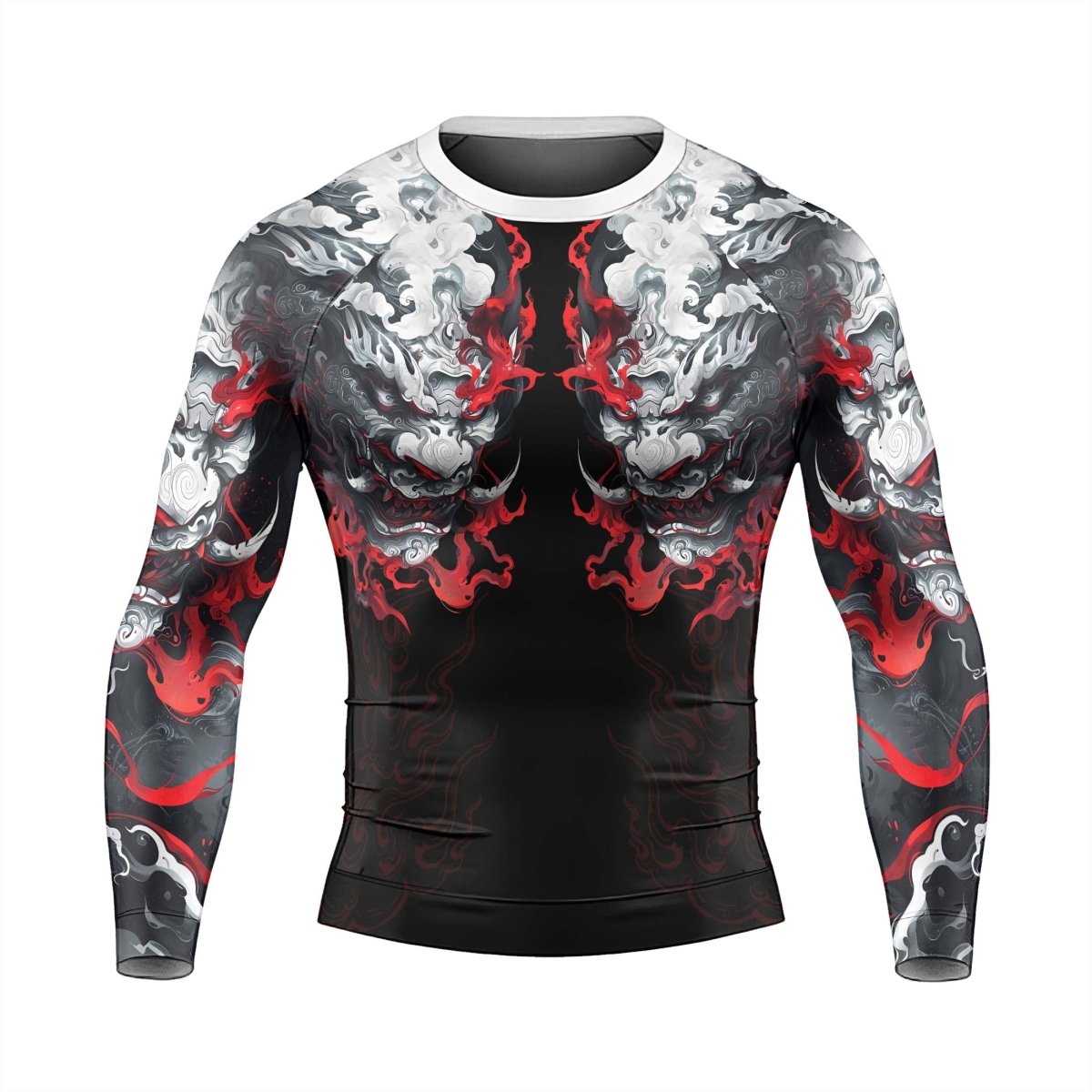 Hellstorm Demon Men's Long Sleeve Rash Guard - BattleFitGear