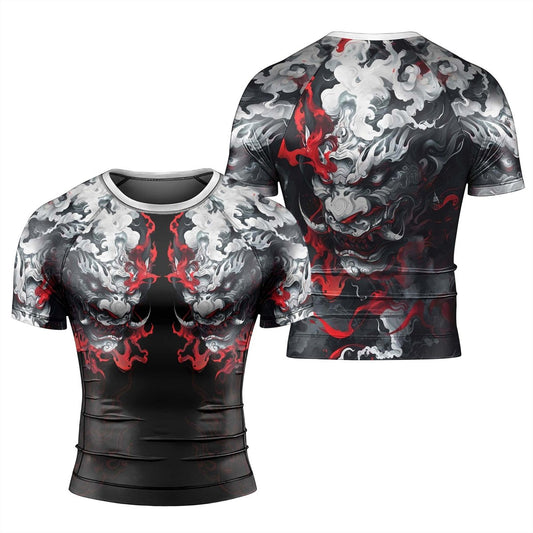 Hellstorm Demon Men's Short Sleeve Rash Guard - BattleFitGear