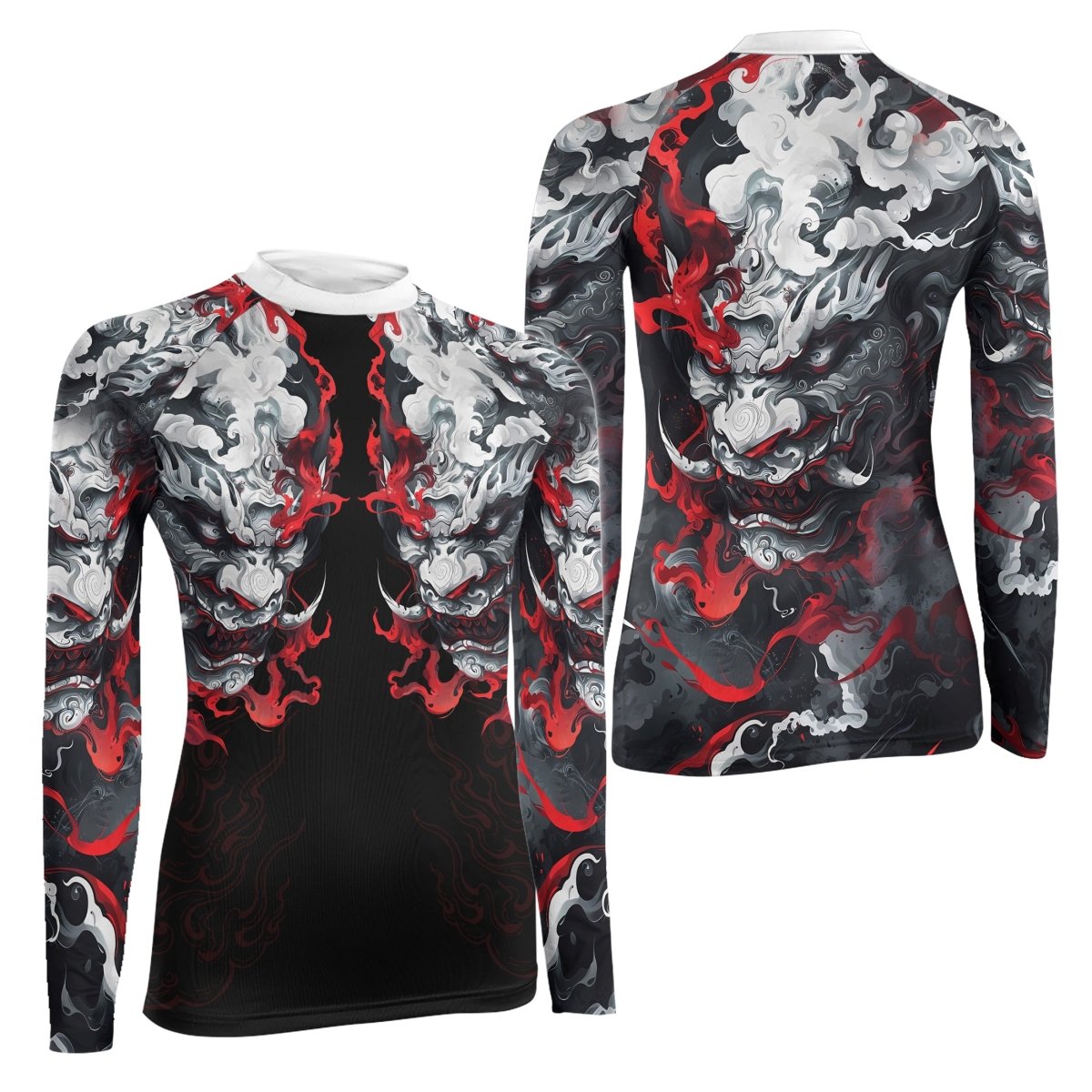 Hellstorm Demon Women's Long Sleeve Rash Guard - BattleFitGear