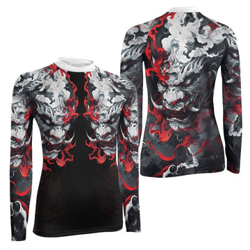 Hellstorm Demon Women's Long Sleeve Rash Guard - BattleFitGear