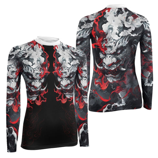Hellstorm Demon Women's Long Sleeve Rash Guard - BattleFitGear