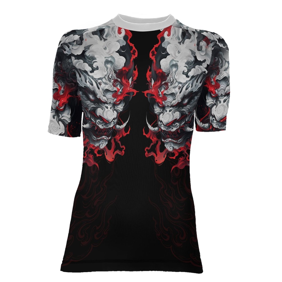 Hellstorm Demon Women's Short Sleeve Rash Guard - BattleFitGear
