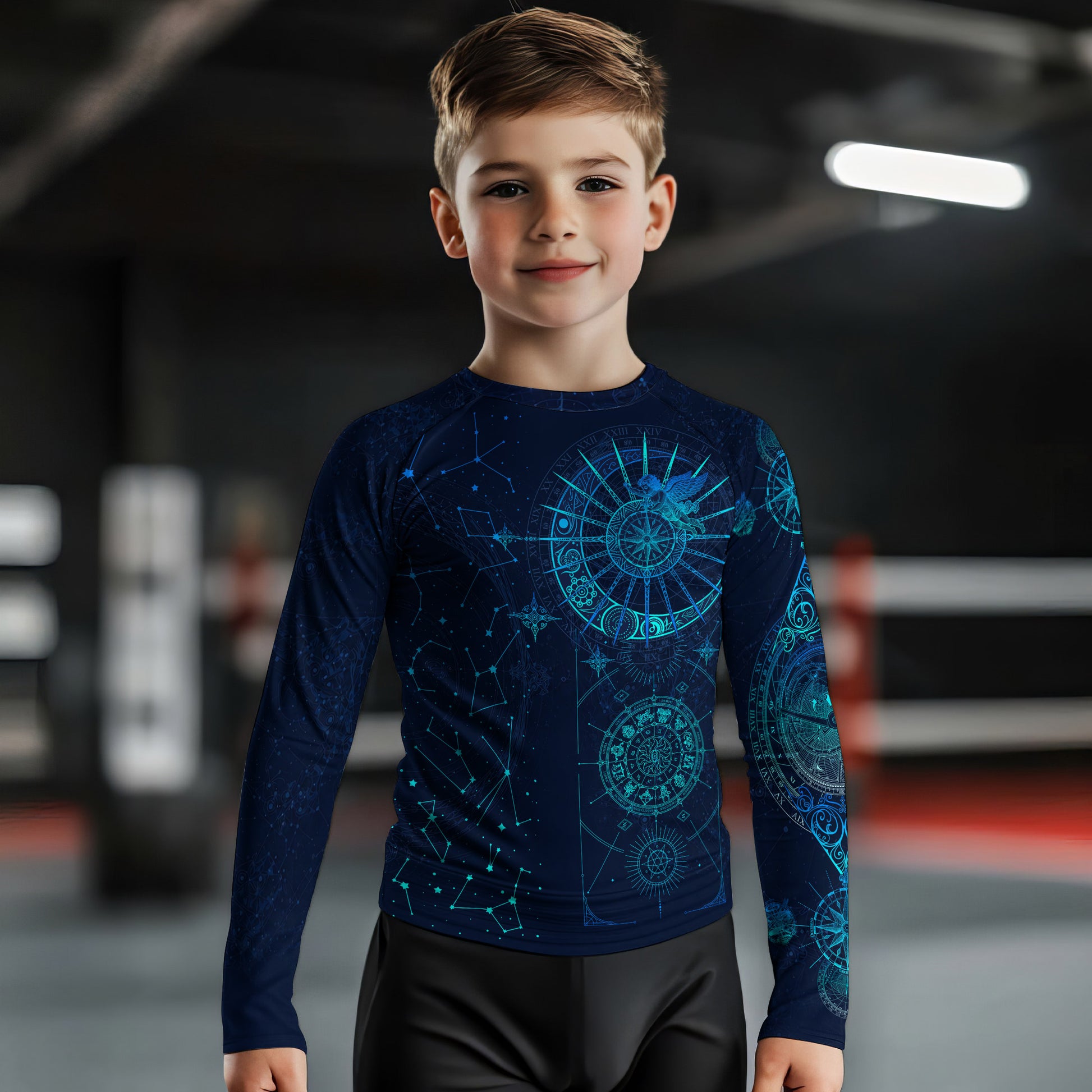 Horoscope Galaxy Kids Rash Guard