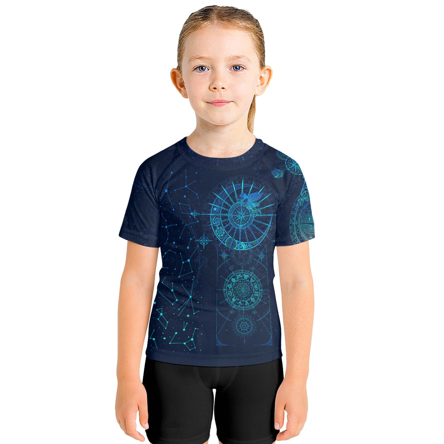 Horoscope Galaxy Kids Rash Guard