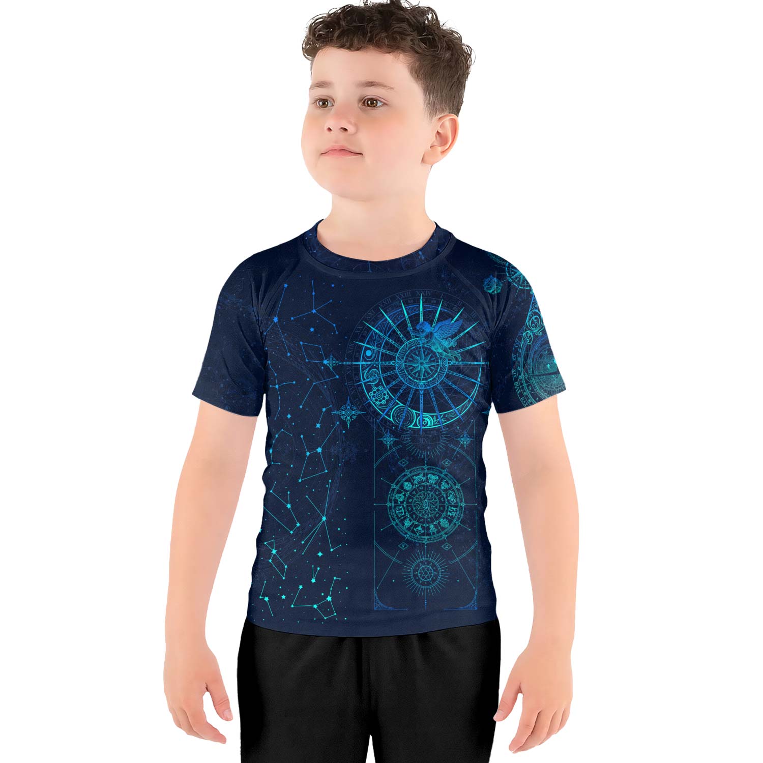 Horoscope Galaxy Kids Rash Guard