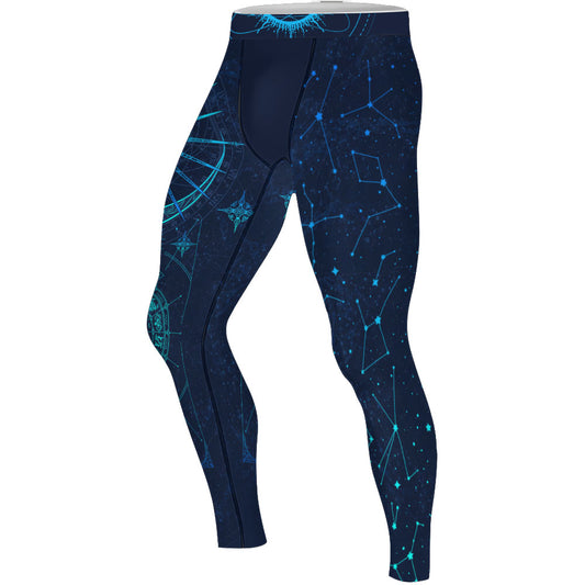 Horoscope Galaxy Men's Compression Leggings