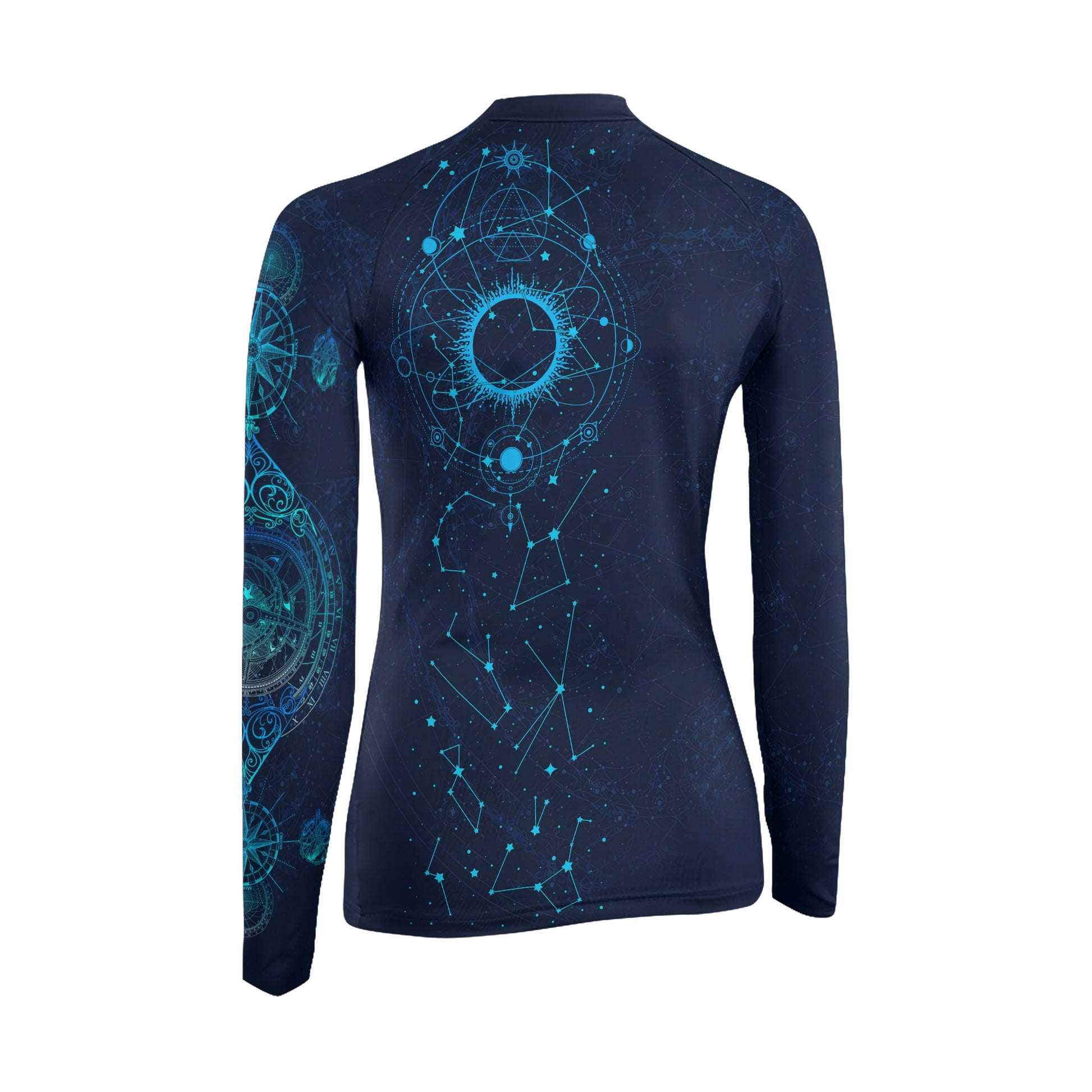 Horoscope Galaxy Women's Long Sleeve Rash Guard