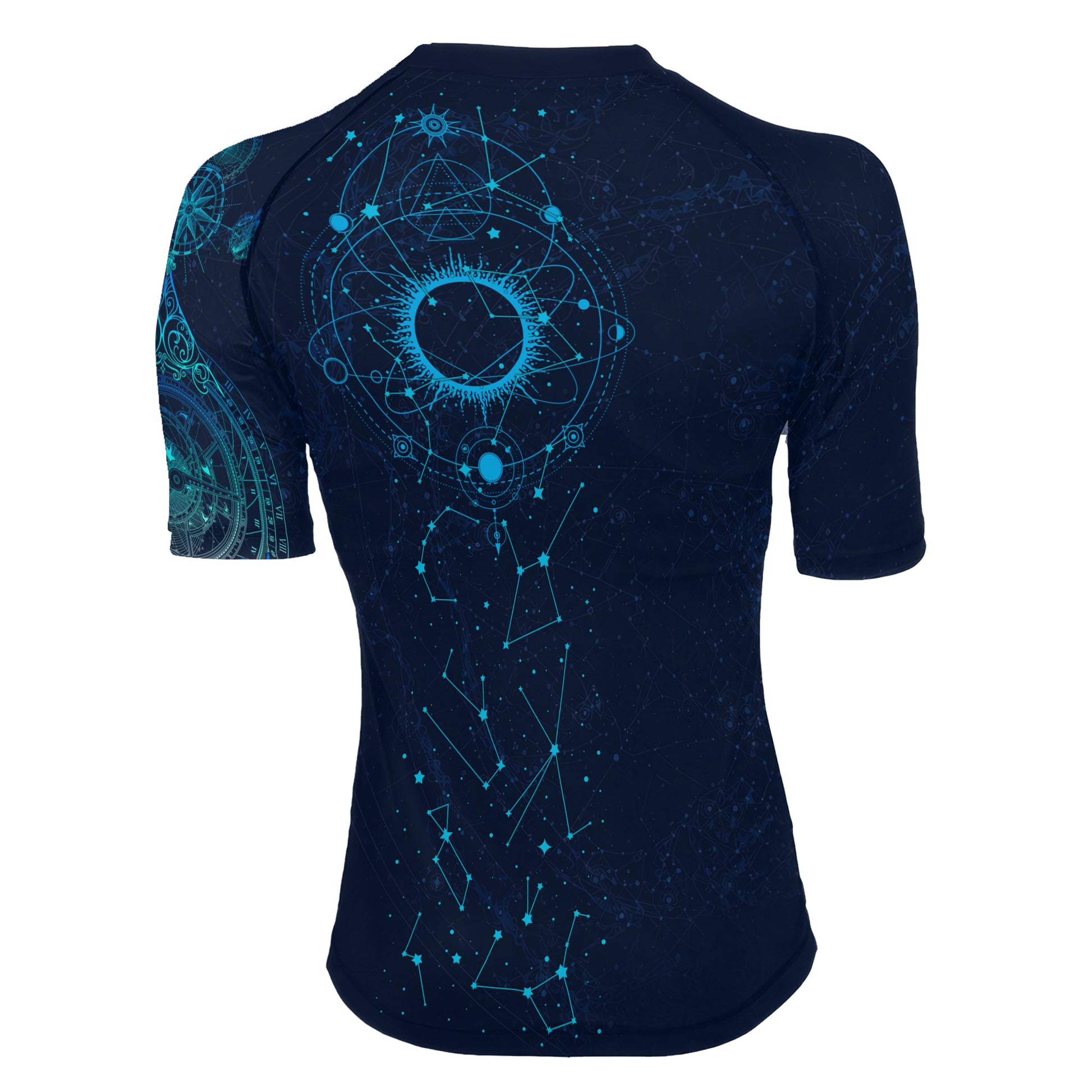 Horoscope Galaxy Women's Short Sleeve Rash Guard