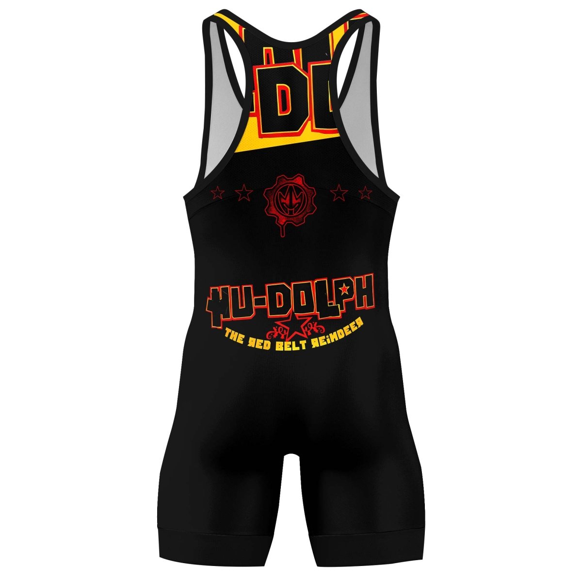 Hudolph The Red Belt Reindeer Wrestling Singlets - BattleFitGear