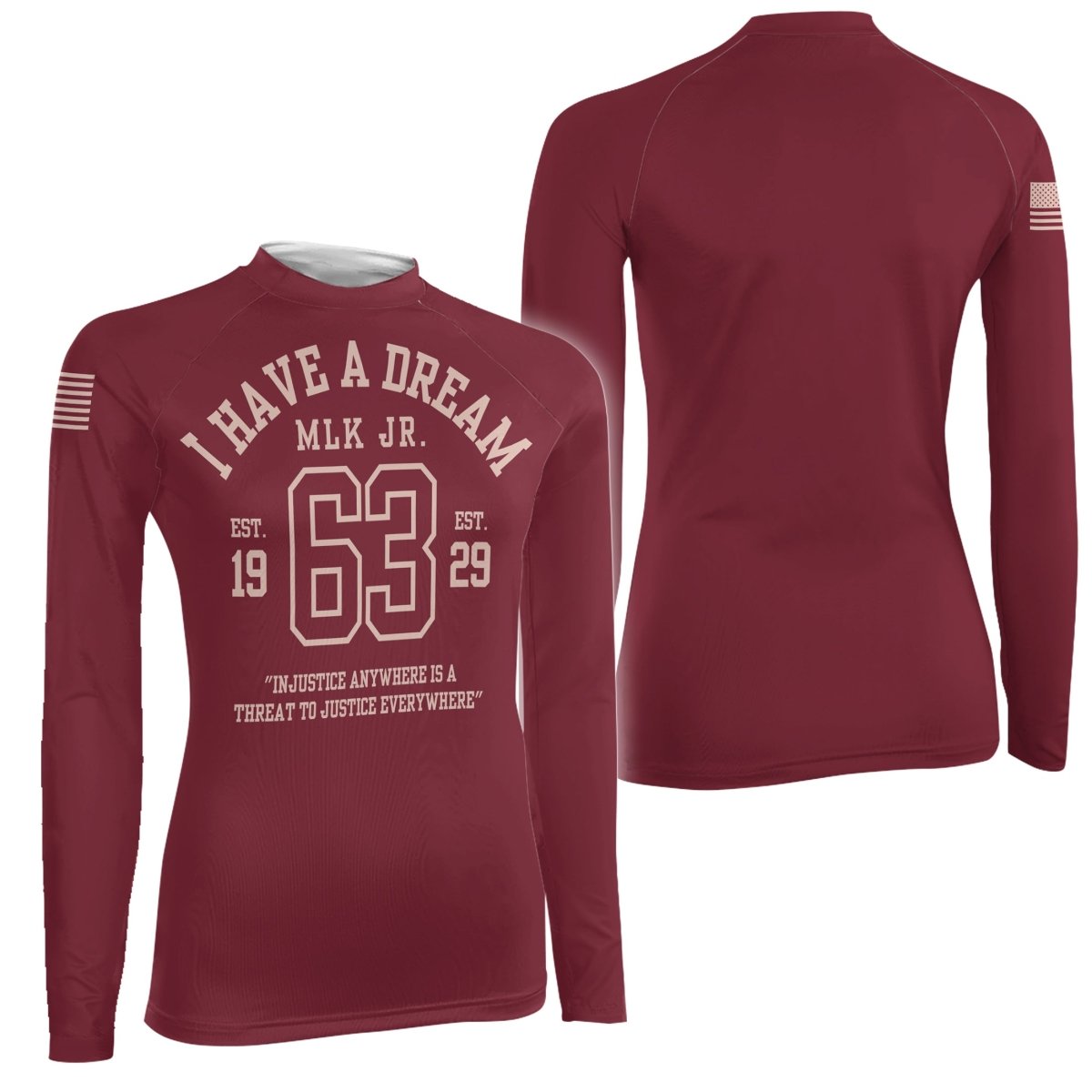 I Have A Dream Women's Long Sleeve Rash Guard - BattleFitGear