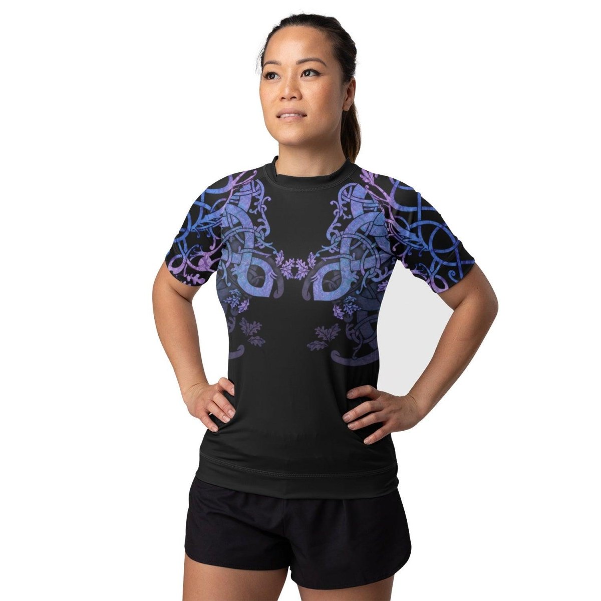 Norns & Nature Women's Short Sleeve Rash Guard - BattleFitGear