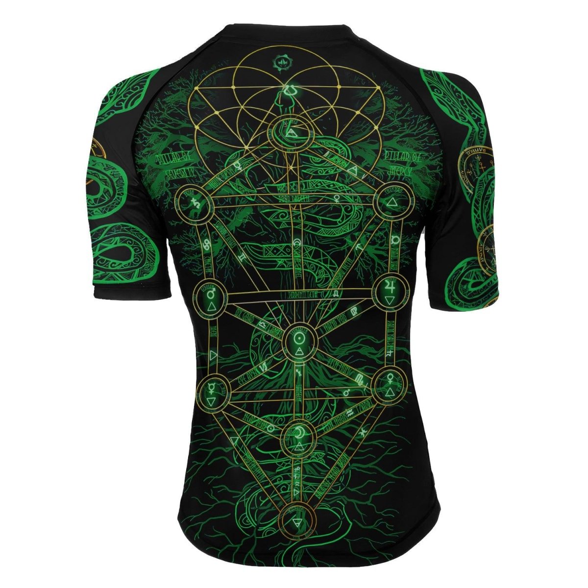 Viking World Tree Women's Short Sleeve Rash Guard - BattleFitGear