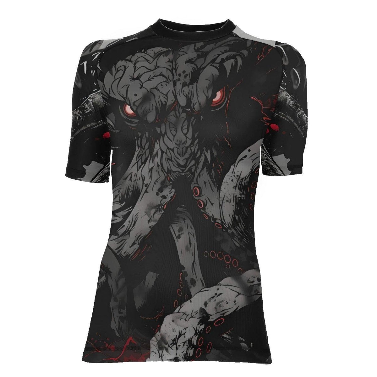 Darkness Cthulhu Women's Short Sleeve Rash Guard - BattleFitGear