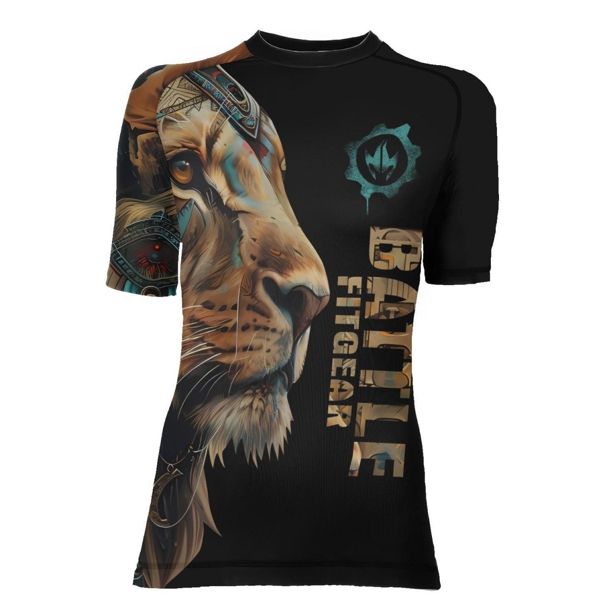 Acient Lion Women's Short Sleeve Rash Guard - BattleFitGear