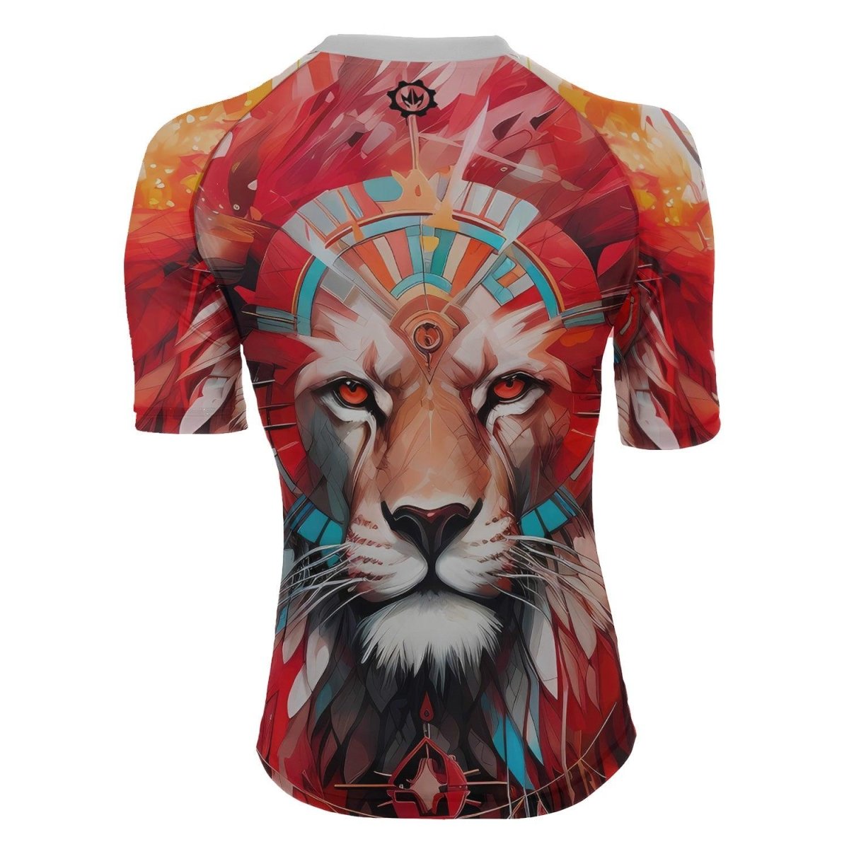 Lion Native Women's Short Sleeve Rash Guard - BattleFitGear