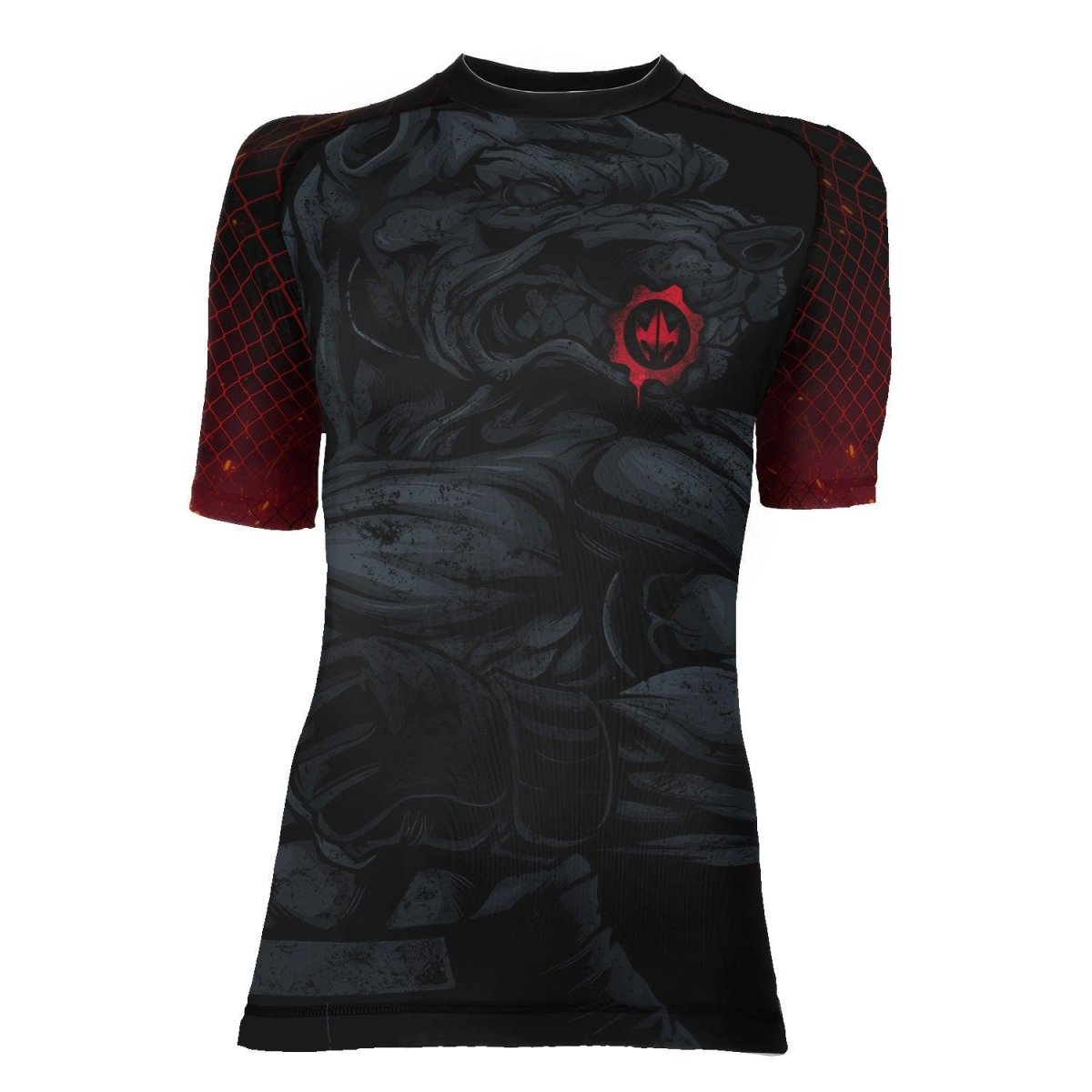 Pitbull Women's Short Sleeve Rash Guard - BattleFitGear