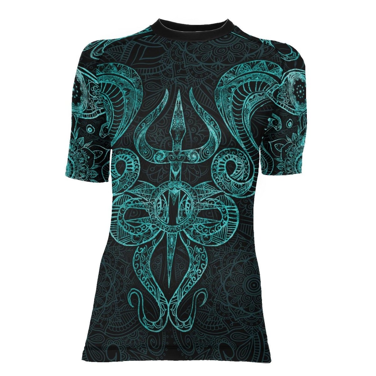 Snake King Vasuki Women's Short Sleeve Rash Guard - BattleFitGear