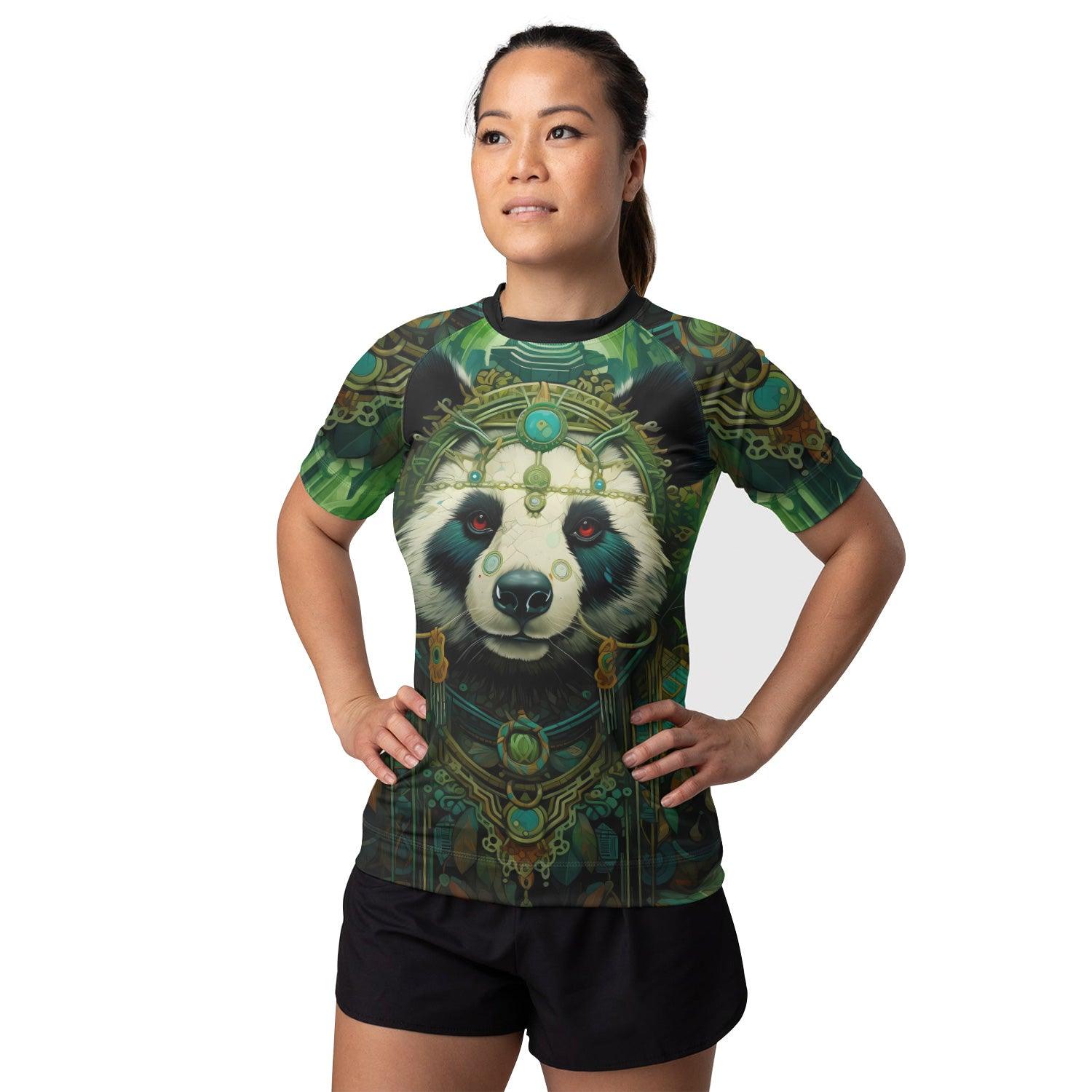Native Panda Women's Short Sleeve Rash Guard