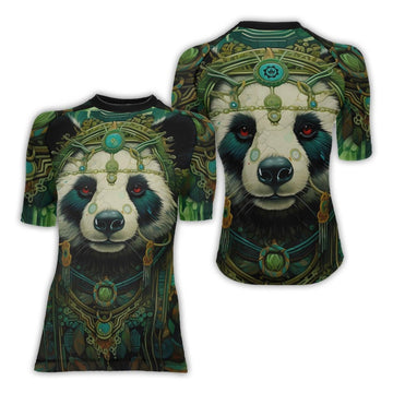 Native Panda Women's Short Sleeve Rash Guard - BattleFitGear