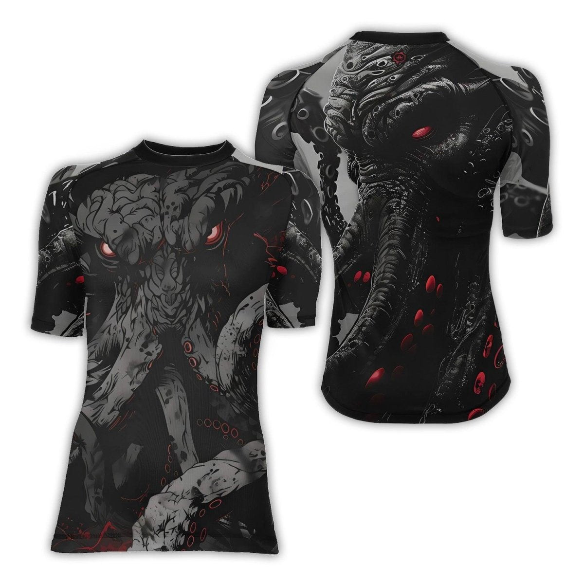 Darkness Cthulhu Women's Short Sleeve Rash Guard - BattleFitGear