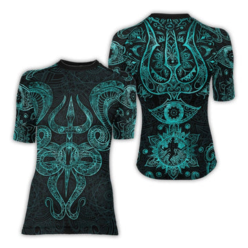 Snake King Vasuki Women's Short Sleeve Rash Guard - BattleFitGear