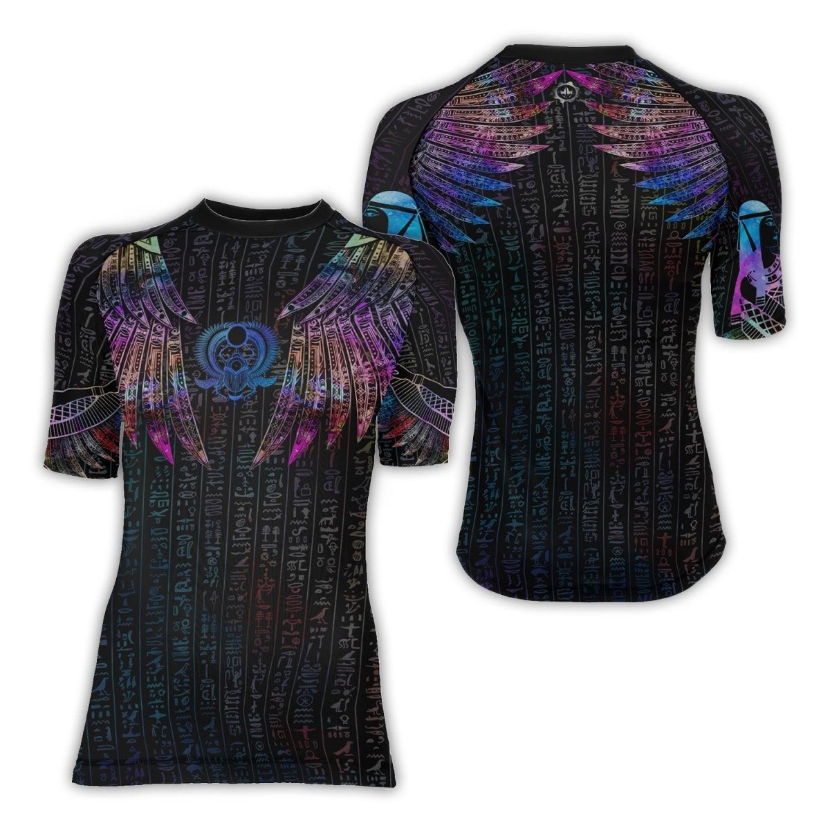 Goddess Of Motherly Love Aset Women's Short Sleeve Rash Guard - BattleFitGear