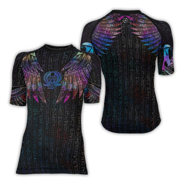 Goddess Of Motherly Love Aset Women's Short Sleeve Rash Guard - BattleFitGear