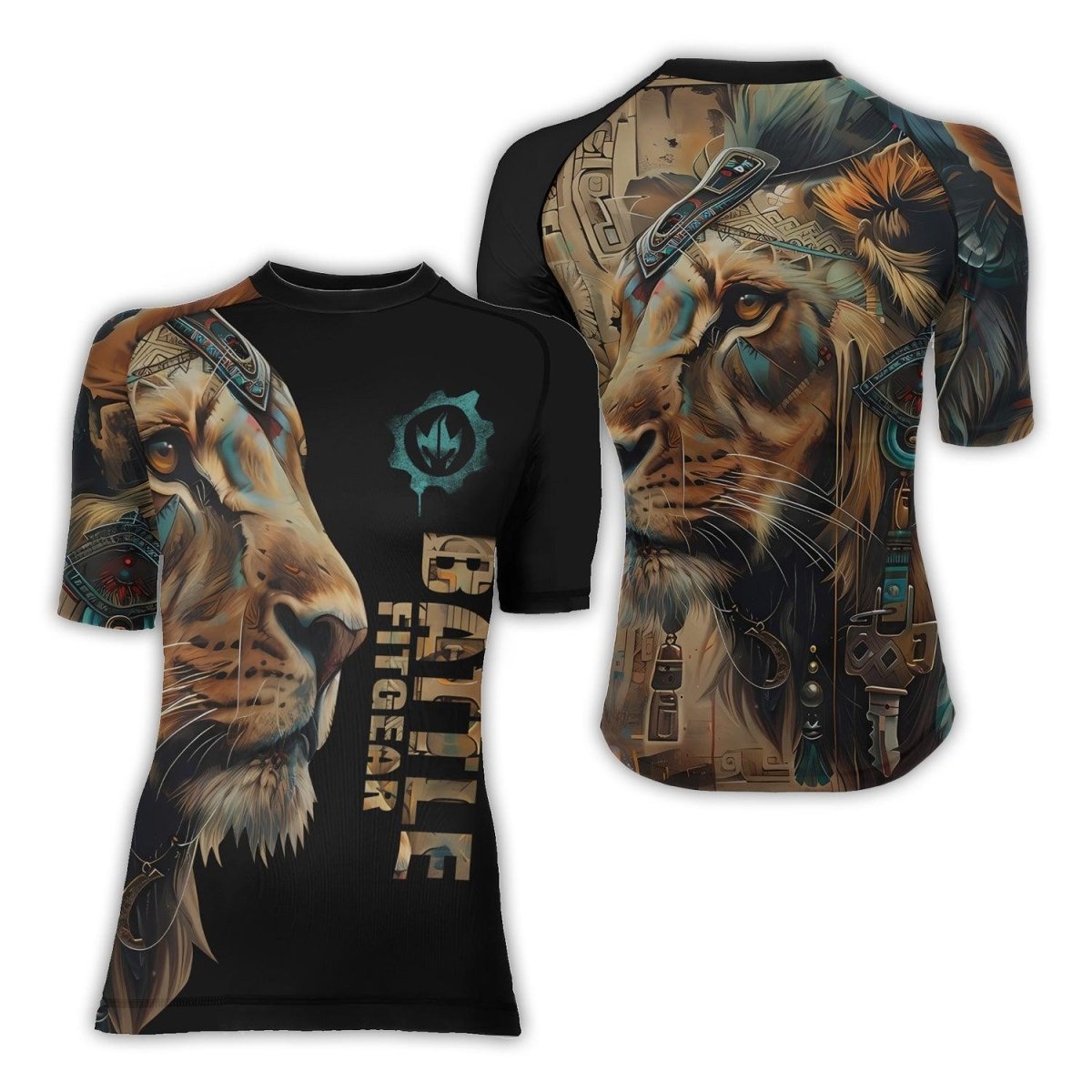 Acient Lion Women's Short Sleeve Rash Guard - BattleFitGear