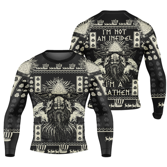 I'm Not An Infidel Men's Long Sleeve Rash Guard