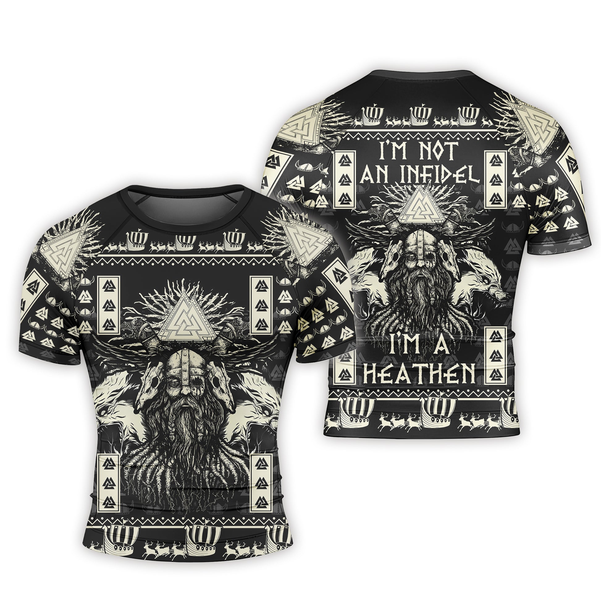 I'm Not An Infidel Men's Short Sleeve Rash Guard