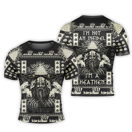 I'm Not An Infidel Men's Short Sleeve Rash Guard