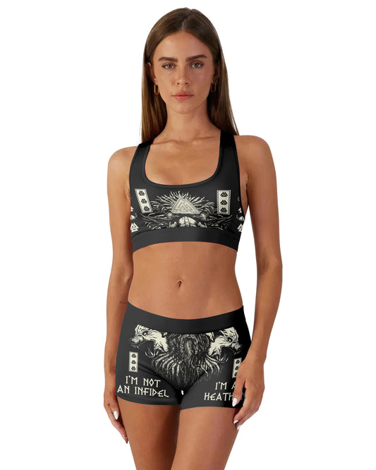 I'm Not An Infidel Women's Padded Sports Bra