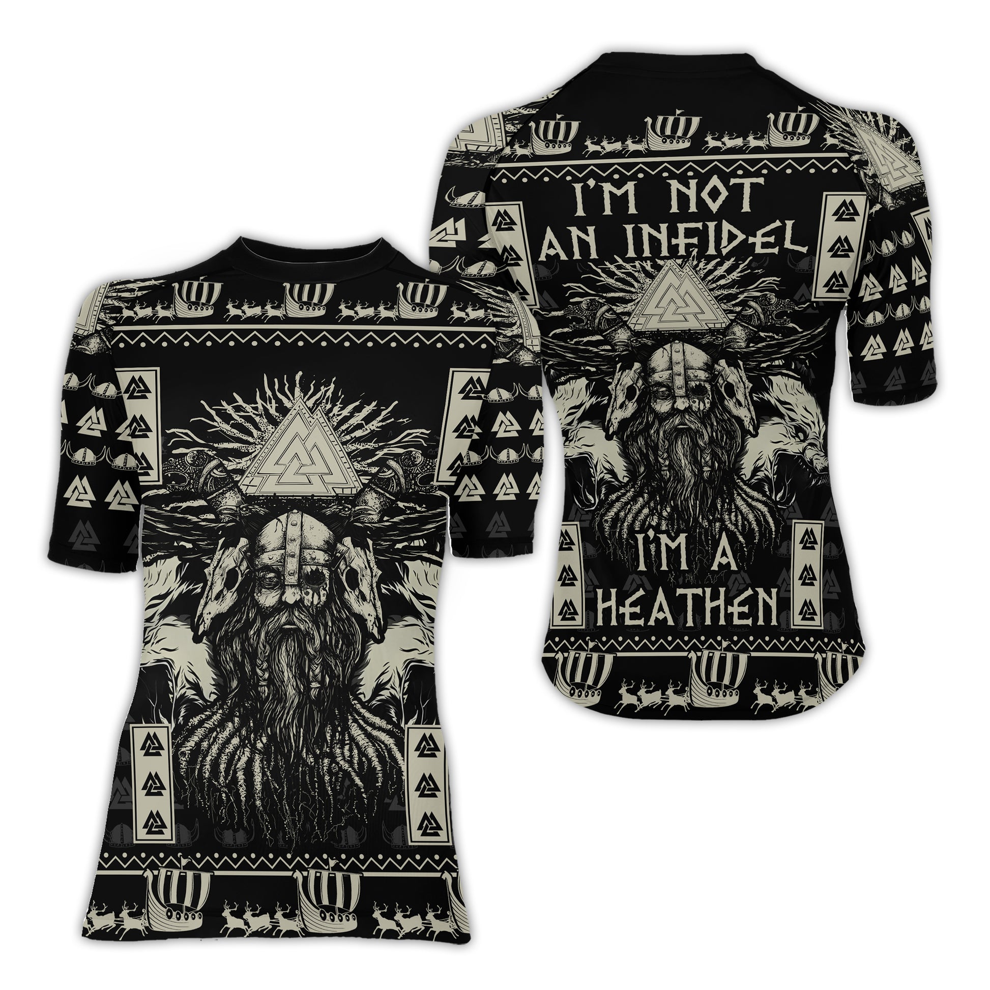 I'm Not An Infidel Women's Short Sleeve Rash Guard