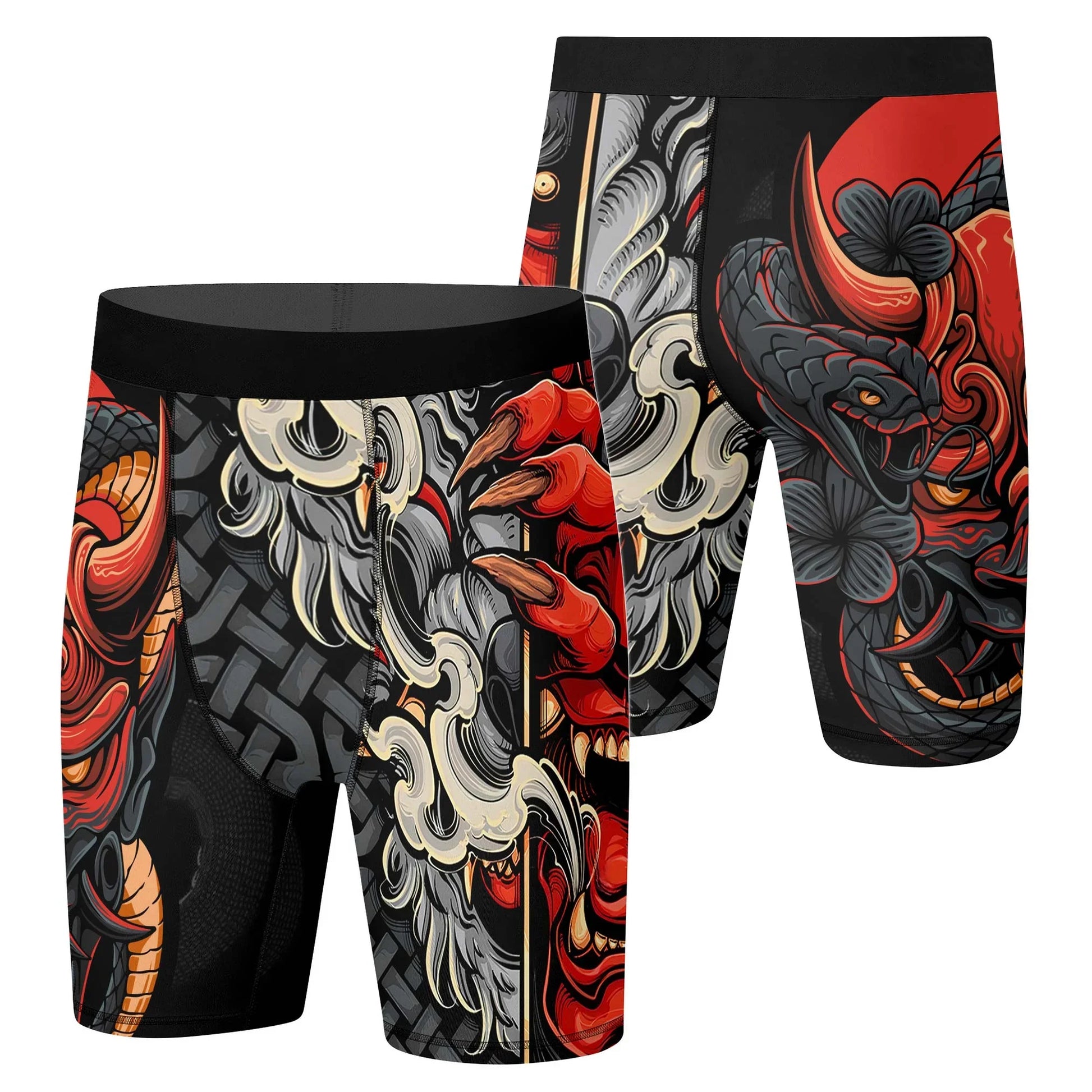 Infernal Hannya Compression Shorts