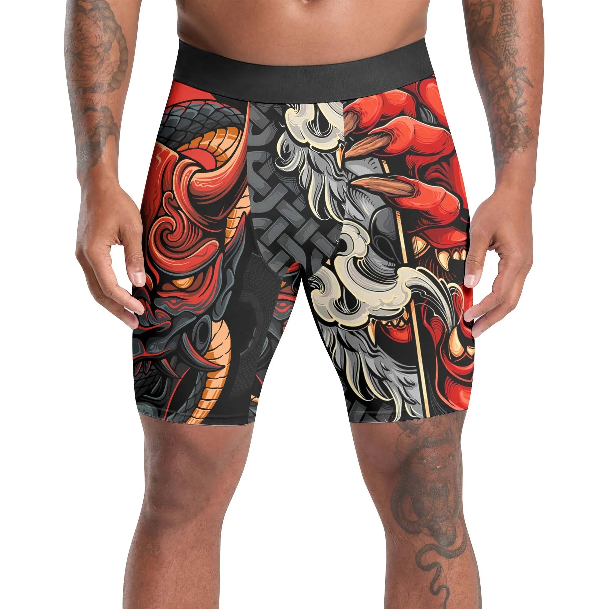 Infernal Hannya Compression Shorts
