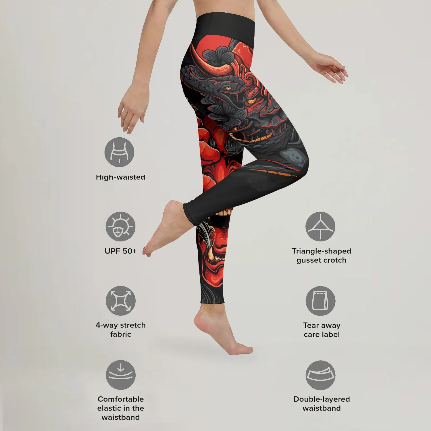 Infernal Hannya Leggings