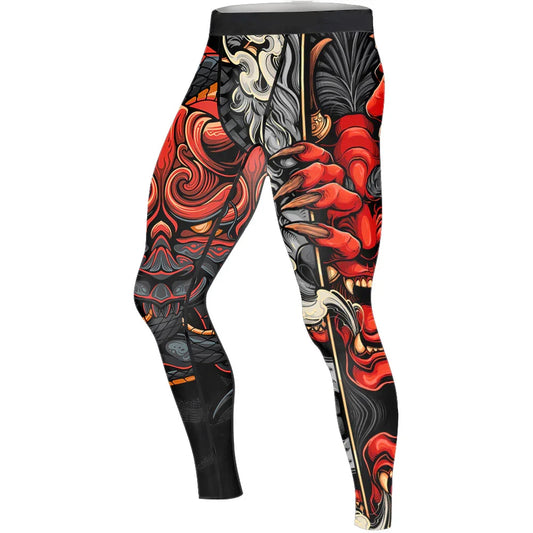 Infernal Hannya Men's Compression Leggings