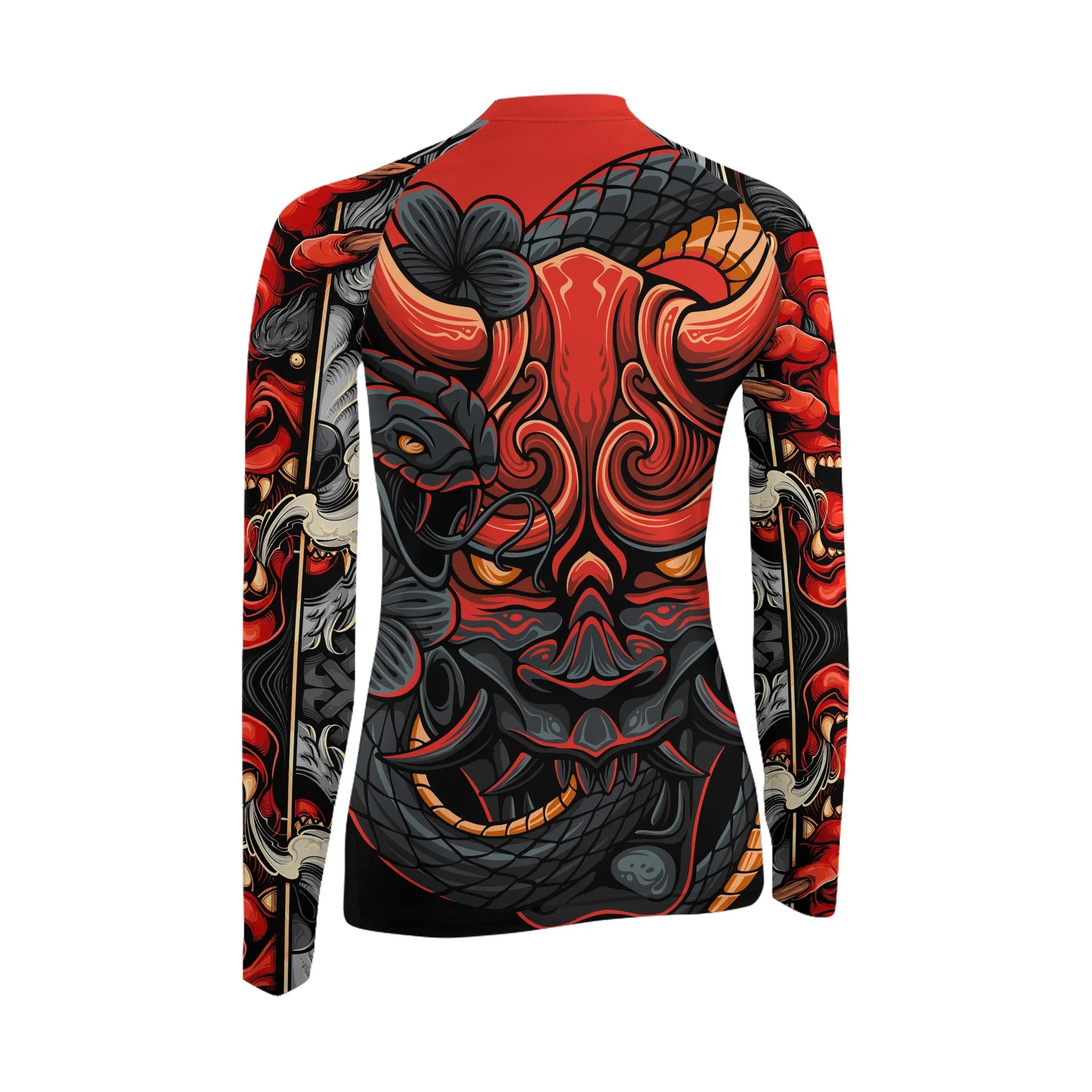 Infernal Hannya Women's Long Sleeve Rash Guard