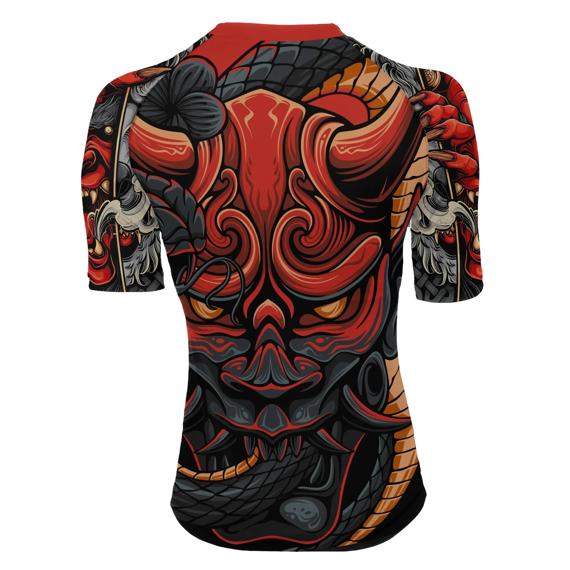 Infernal Hannya Women's Short Sleeve Rash Guard