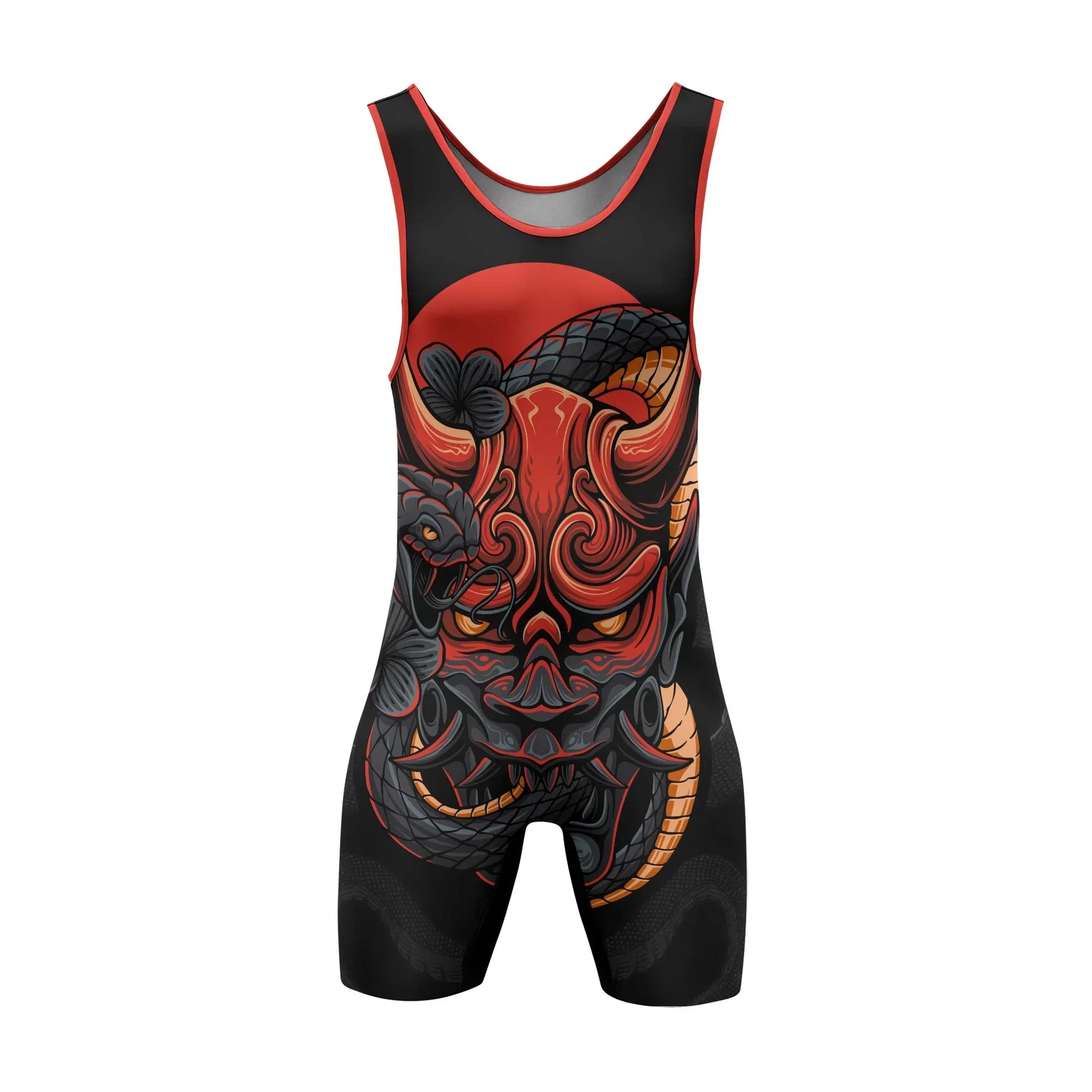 Infernal Hannya Wrestling Singlets