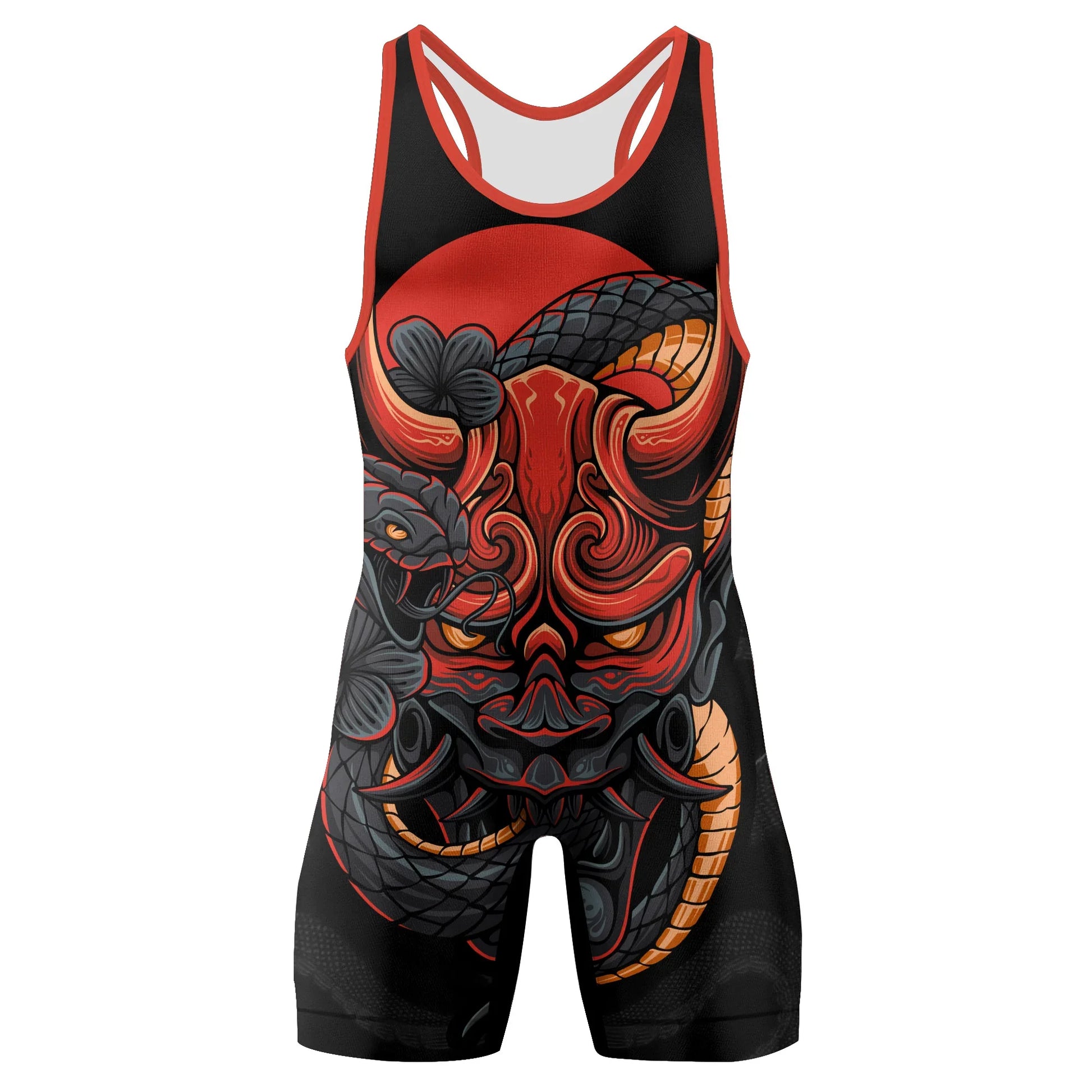 Infernal Hannya Wrestling Singlets