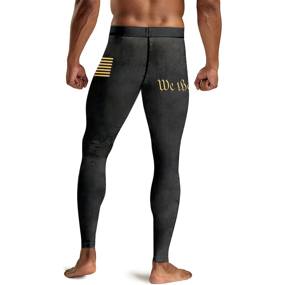 Iron Patriot Men's Compression Leggings