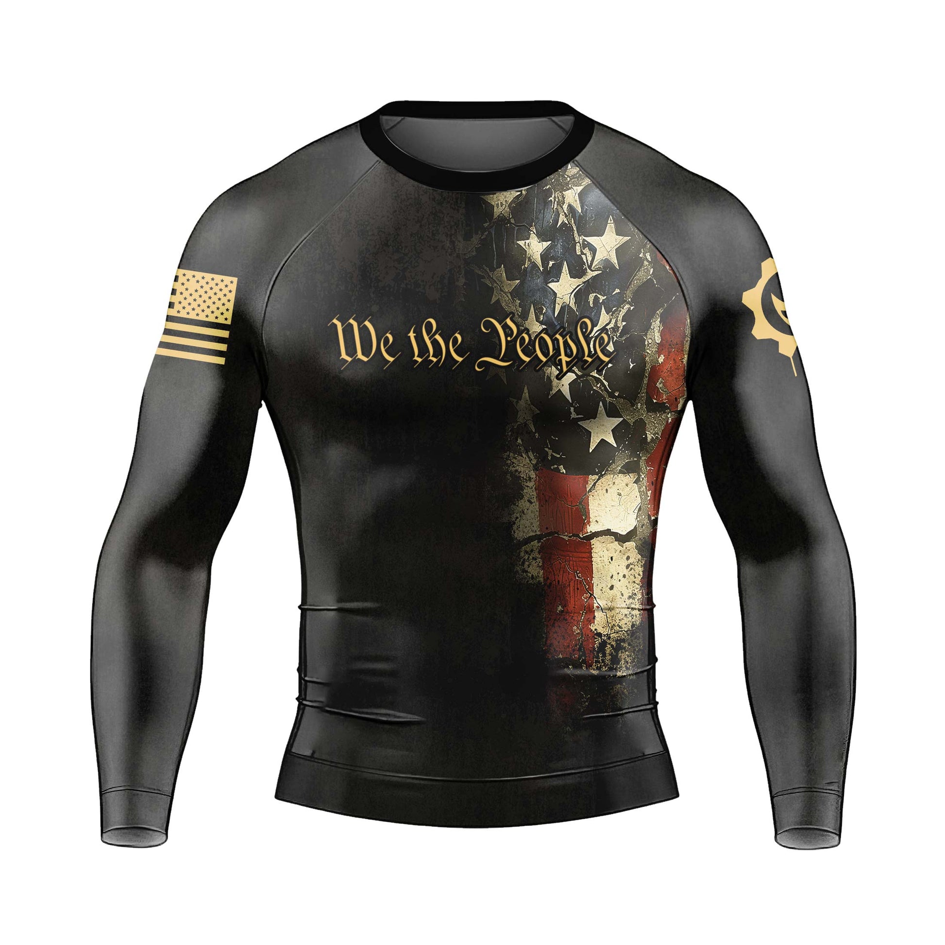 Iron Patriot Men's Long Sleeve Rash Guard