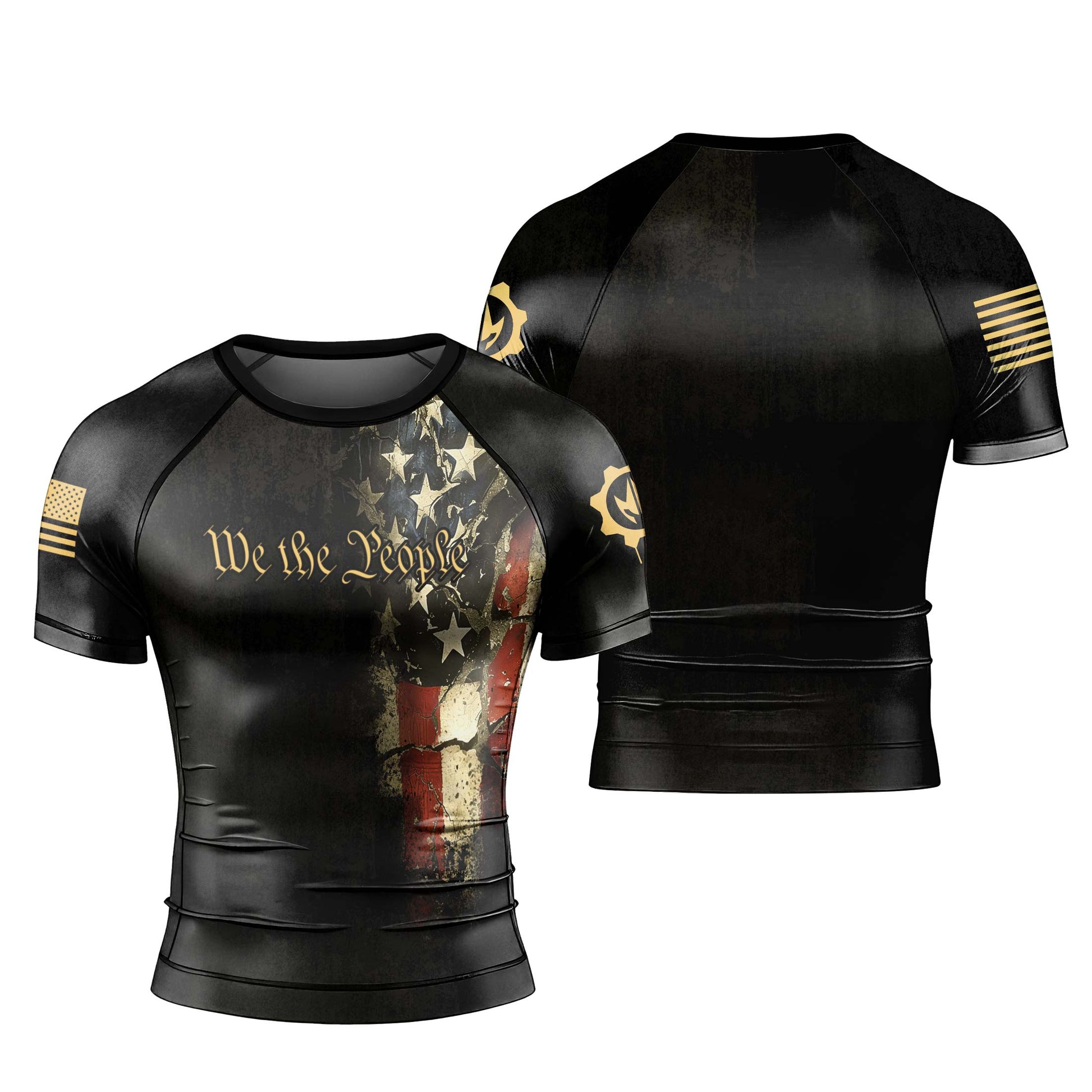 Iron Patriot Men's Short Sleeve Rash Guard